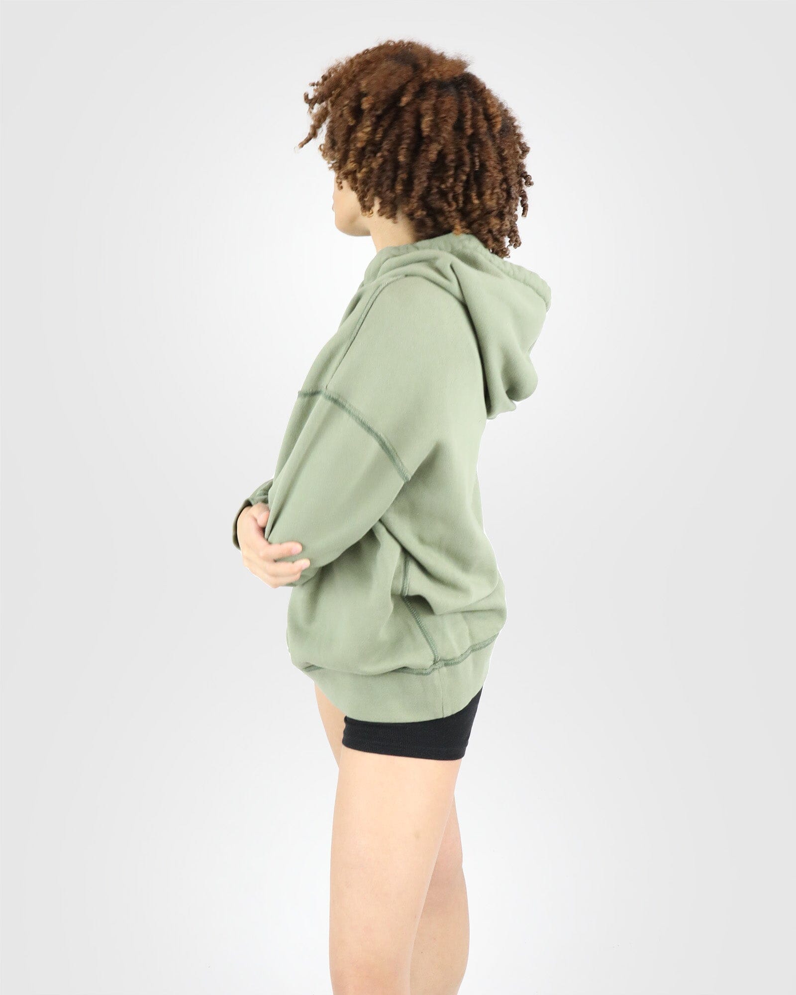 Reverse Hoodie : Khaki