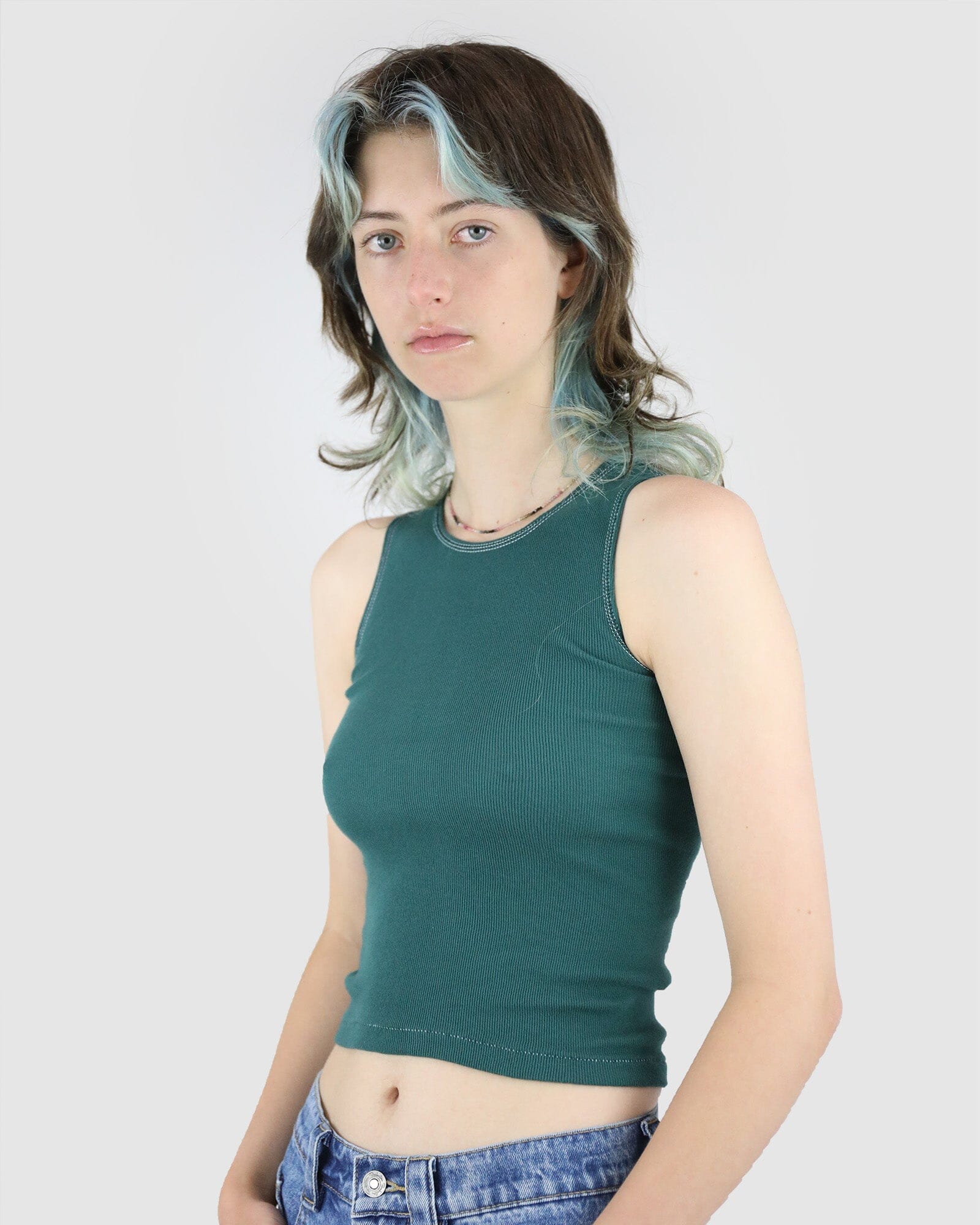 Chesty Longline Tank: Forest