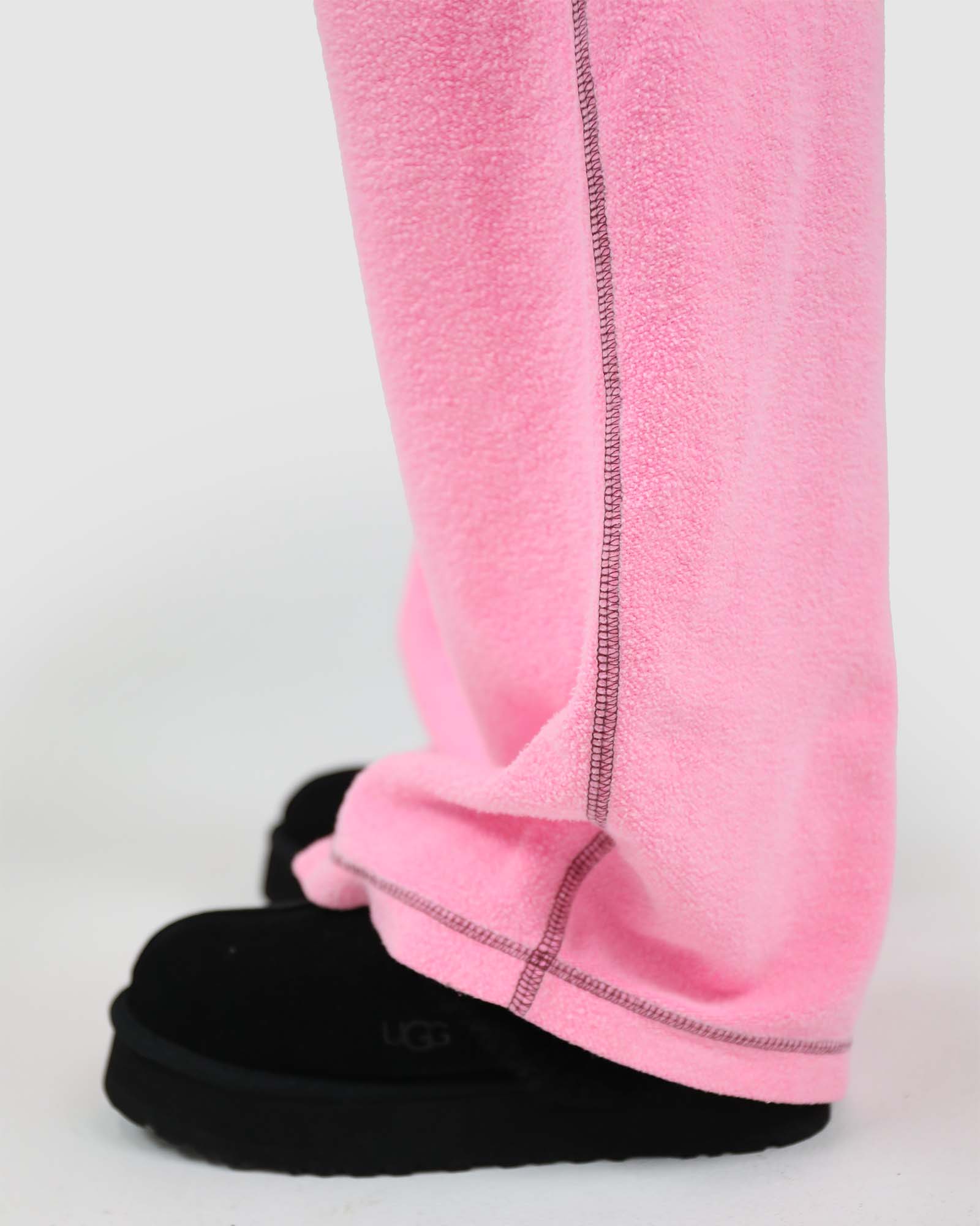 Reverse Track Pant: Pink